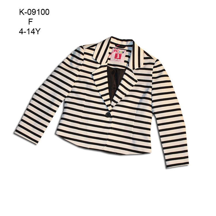 Picture of C09100- STRIPED CASUAL BLAZER FOR GIRLS 104CM 4-5 YEARS